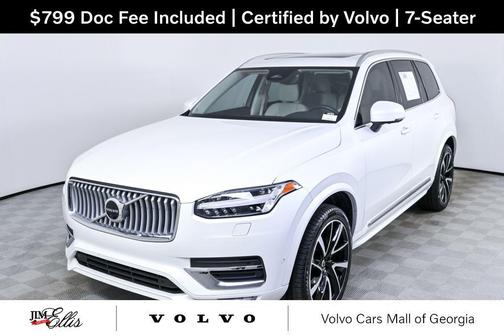Crystal White Metallic 2023 Volvo XC90 B6 Plus 7-Seater