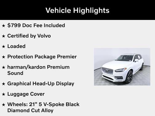 Crystal White Metallic 2023 Volvo XC90 B5 Plus