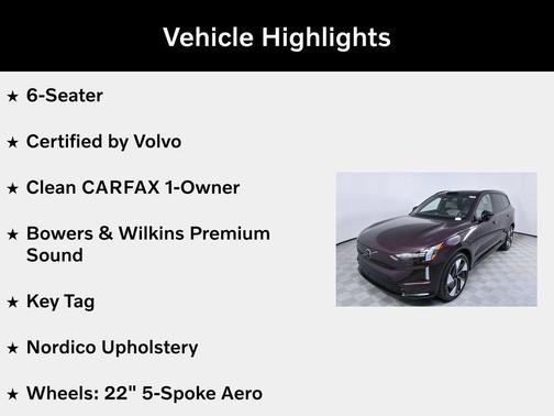 2025 Volvo EX90 Twin Motor Performance Ultra 6-Seater