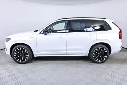 Crystal White Pearl 2026 Volvo XC90 Plug-In Hybrid Ultra Dark Theme, T8 AWD, Electric/Gasoline, 7 Seats