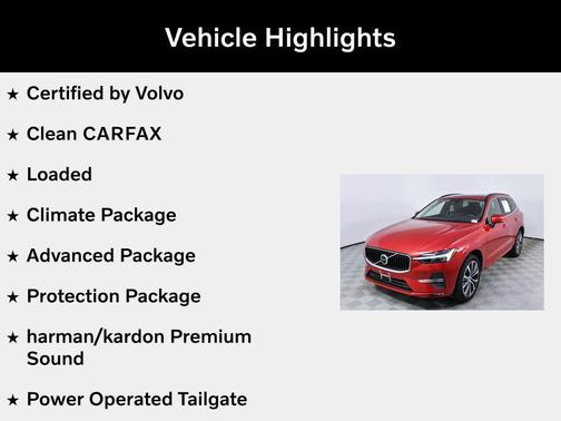 Fusion Red Metallic 2022 Volvo XC60 B5 Momentum