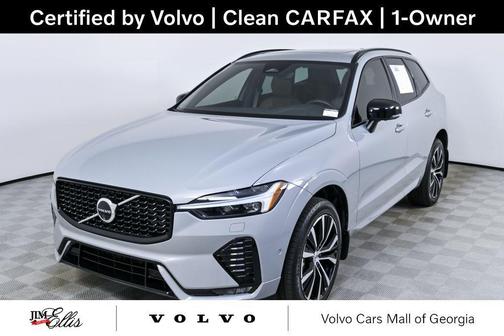 Vapour Grey Metallic 2024 Volvo XC60 B5 Plus Dark Theme