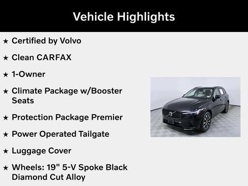 Onyx Black Metallic 2023 Volvo XC60 B5 Plus Dark Theme