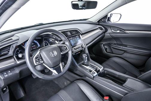 White Orchid Pearl 2019 Honda Civic EX-L