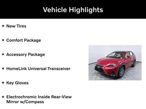 Matador Red Mica 2018 Lexus NX 300h Base