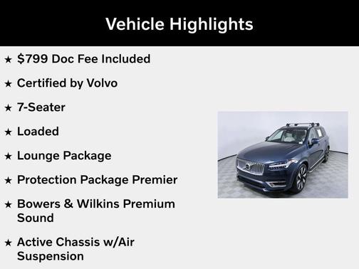 2024 Volvo XC90 Recharge Plug-In Hybrid T8 Ultimate Bright Theme 7-Seater