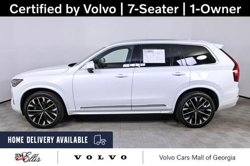 Crystal White Metallic 2025 Volvo XC90 B6 Plus 7-Seater