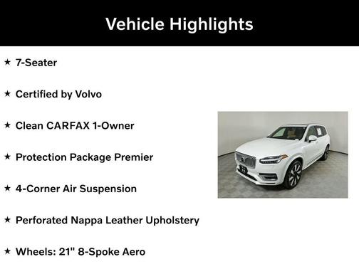 2023 Volvo XC90 Recharge Plug-In Hybrid T8 Ultimate Bright Theme 7-Seater
