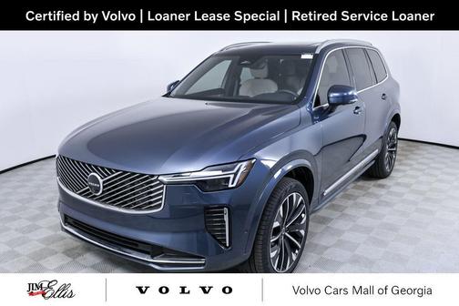 Denim Blue Metallic 2026 Volvo XC90 Plus, B6 AWD Gas (mild hybrid), Gasoline, Bright, 7 Seats