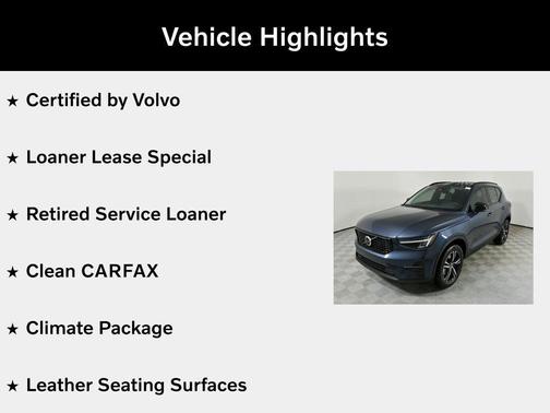 Denim Blue 2026 Volvo XC40 Core, B5 AWD Gas (mild hybrid), Dark