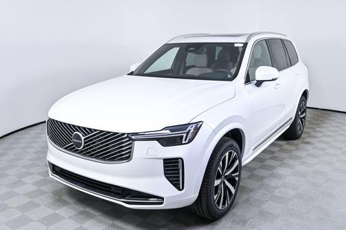 Crystal White Pearl 2026 Volvo XC90 Core, B5 AWD Gas (mild hybrid), Gasoline, Bright, 7 Seats
