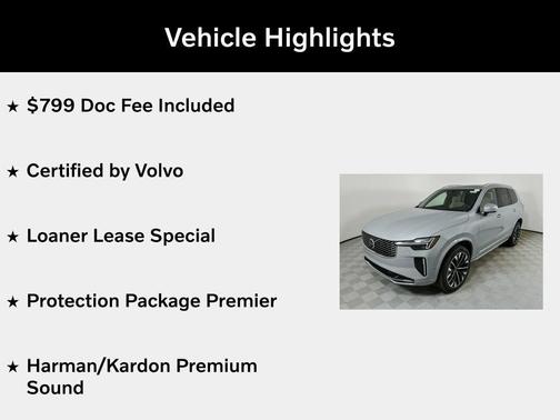 Vapour Grey Metallic 2026 Volvo XC90 Plus, B6 AWD Gas (mild hybrid), Gasoline, Bright, 7 Seats