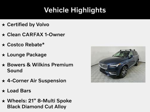 2023 Volvo XC90 Recharge Plug-In Hybrid T8 Ultimate 6-Seater