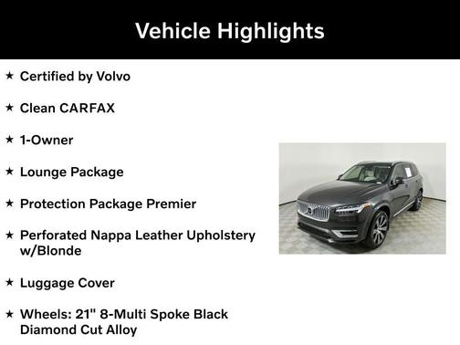 2024 Volvo XC90 Recharge Plug-In Hybrid T8 Ultimate Bright Theme 7-Seater