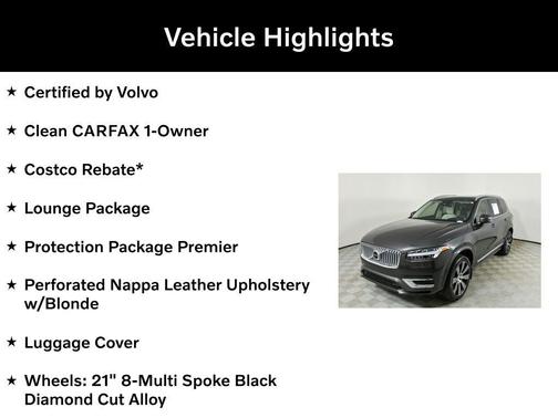 2024 Volvo XC90 Recharge Plug-In Hybrid T8 Ultimate Bright Theme 7-Seater