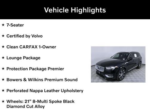 2024 Volvo XC90 Recharge Plug-In Hybrid T8 Ultimate Bright Theme 7-Seater