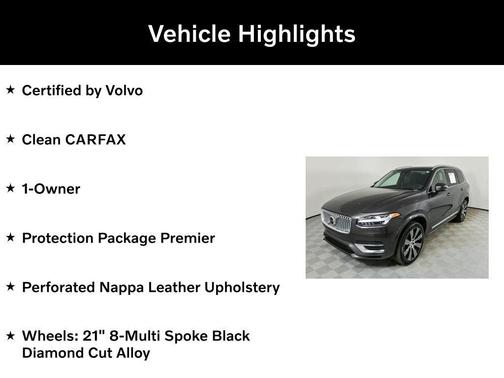 2024 Volvo XC90 Recharge Plug-In Hybrid T8 Ultimate Bright Theme 7-Seater