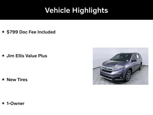 Modern Steel Metallic 2021 Honda Pilot Touring 8-Passenger