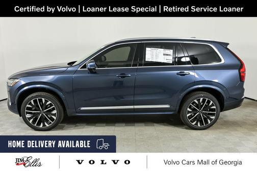 Denim Blue Metallic 2026 Volvo XC90 Plus, B6 AWD Gas (mild hybrid), Gasoline, Bright, 7 Seats