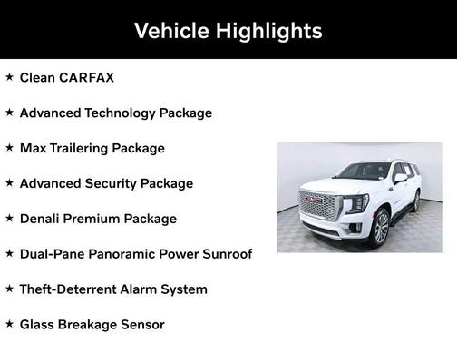Summit White 2021 GMC Yukon Denali