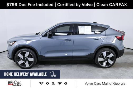 Thunder Gray Metallic 2023 Volvo C40 Recharge Pure Electric Twin Ultimate