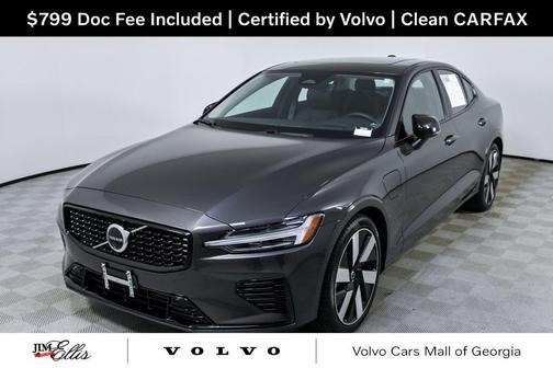 Platinum Grey Metallic 2025 Volvo S60 Plug-In Hybrid T8 Ultra