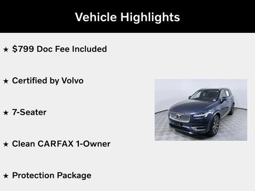 Denim Blue Metallic 2023 Volvo XC90 B6 Plus 7-Seater