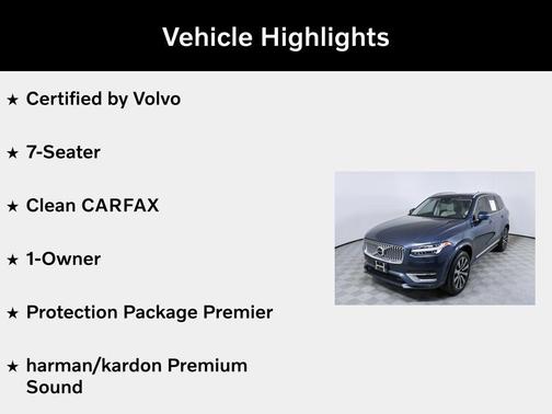 Denim Blue Metallic 2023 Volvo XC90 B6 Plus 7-Seater