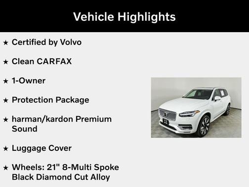 2024 Volvo XC90 Recharge Plug-In Hybrid T8 Plus Bright Theme 7-Seater