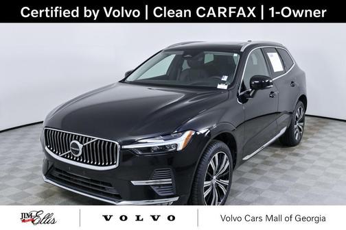 Onyx Black Metallic 2023 Volvo XC60 B5 Ultimate Bright Theme