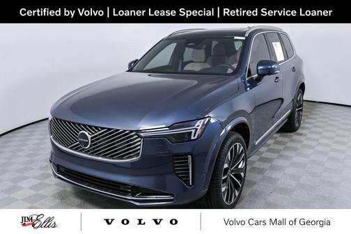 Denim Blue Metallic 2026 Volvo XC90 Plus, B6 AWD Gas (mild hybrid), Gasoline, Bright, 7 Seats