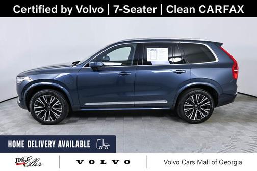 Denim Blue Metallic 2023 Volvo XC90 Recharge Plug-In Hybrid T8 Core Bright Theme