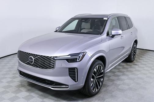 Aurora Silver 2026 Volvo XC90 Plus, B6 AWD Gas (mild hybrid), Gasoline, Bright, 7 Seats