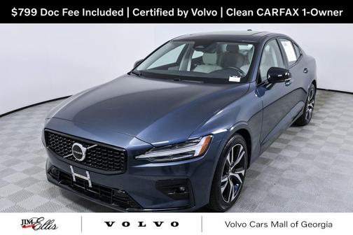 Denim Blue Metallic 2024 Volvo S60 B5 Core Dark Theme
