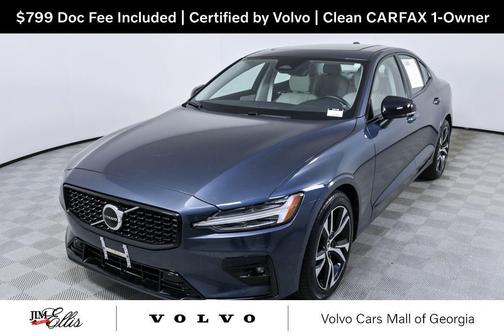 Denim Blue Metallic 2024 Volvo S60 B5 Core Dark Theme