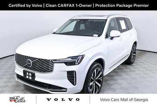 Crystal White Pearl 2026 Volvo XC90 Core, B5 AWD Gas (mild hybrid), Gasoline, Bright, 7 Seats