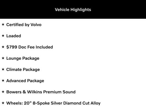 Denim Blue Metallic 2022 Volvo S90 B6 Inscription