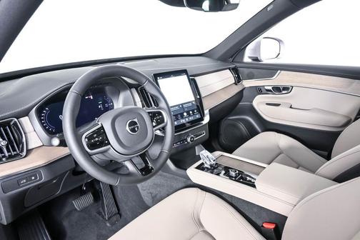 Aurora Silver 2026 Volvo XC90 Plug-In Hybrid Core, T8 AWD, Electric/Gasoline, Bright, 7 Seats