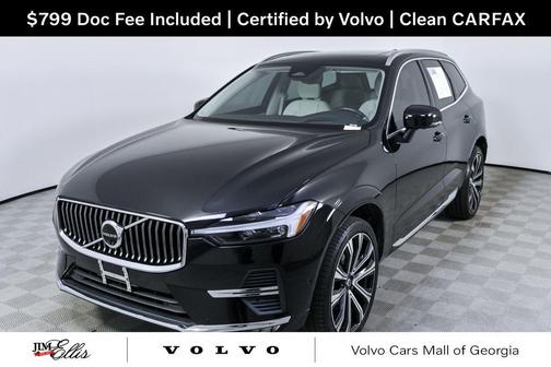 Onyx Black Metallic 2023 Volvo XC60 B5 Ultimate Bright Theme
