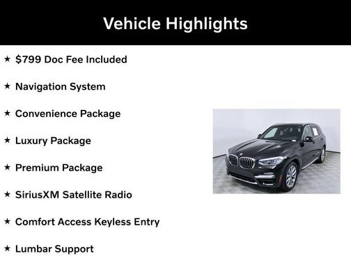 Jet Black 2019 BMW X3 sDrive30i