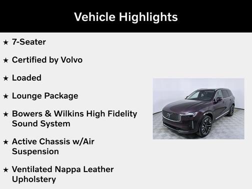 2025 Volvo XC90 Plug-In Hybrid T8 Ultra 7-Seater