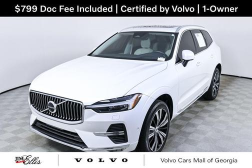 Crystal White Metallic 2023 Volvo XC60 B5 Ultimate Bright Theme