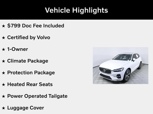Crystal White Metallic 2023 Volvo XC60 B5 Ultimate Bright Theme