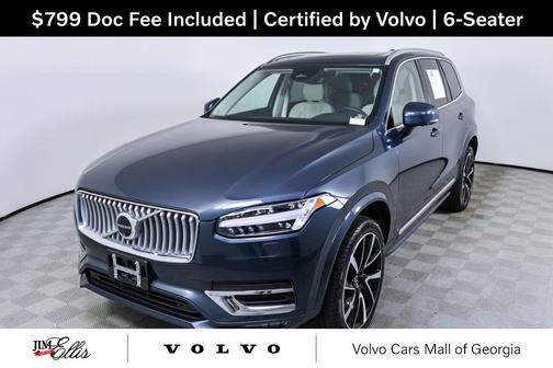 Denim Blue Metallic 2024 Volvo XC90 B6 Plus Bright Theme 6-Seater