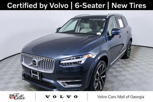 Denim Blue Metallic 2024 Volvo XC90 B6 Plus Bright Theme 6-Seater