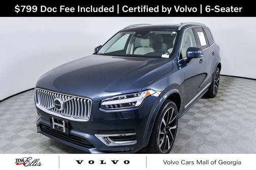 Denim Blue Metallic 2024 Volvo XC90 B6 Plus Bright Theme 6-Seater
