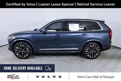 Denim Blue Metallic 2026 Volvo XC90 Plug-In Hybrid Ultra, T8 AWD, Electric/Gasoline, Bright, 7 Seats