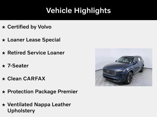 Denim Blue Metallic 2026 Volvo XC90 Plug-In Hybrid Ultra, T8 AWD, Electric/Gasoline, Bright, 7 Seats
