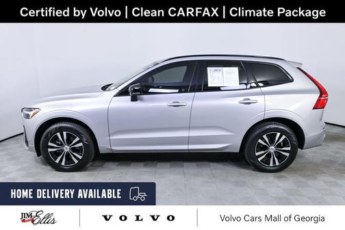 Silver Dawn Metallic 2024 Volvo XC60 B5 Core Dark Theme