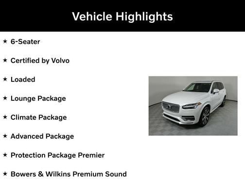 2021 Volvo XC90 Recharge Plug-In Hybrid T8 Inscription 6 Passenger